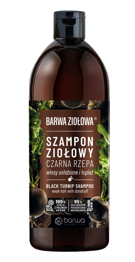 szampon balsam do włosów z czarnej rzepy