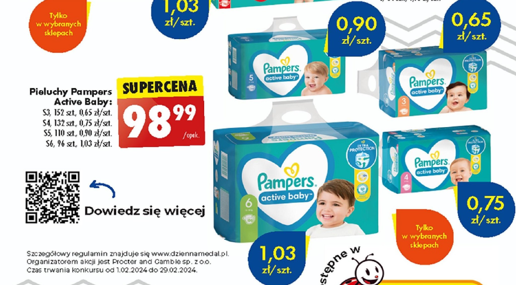 pamper active dry 4 promocja