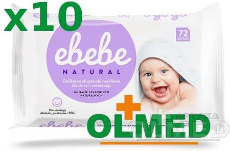 ebebe natural chusteczki nawilżane wodą