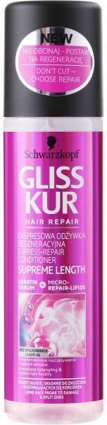 gliss kur supreme length ekspresowa odżywka regeneracyjna do włosów