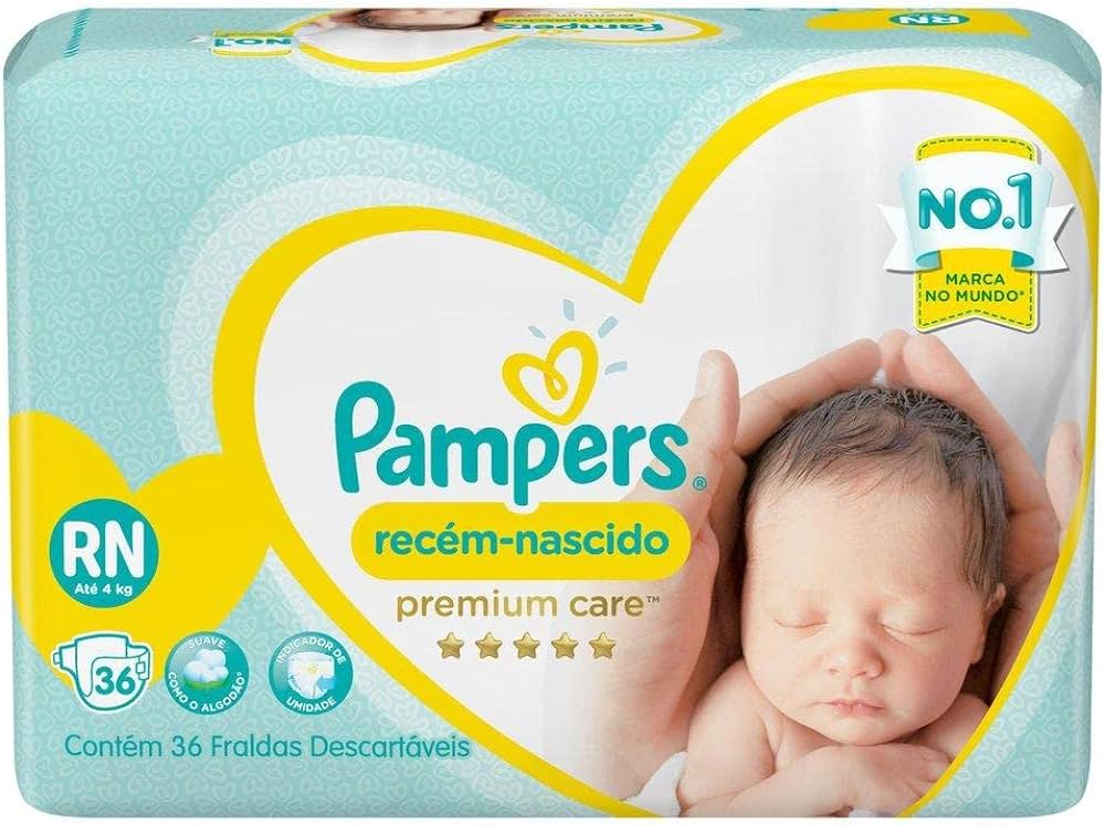 fralda pampers rn