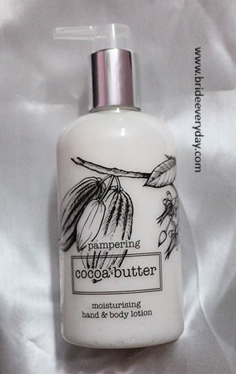 pampering cocoa butter moisturising hand & body lotion