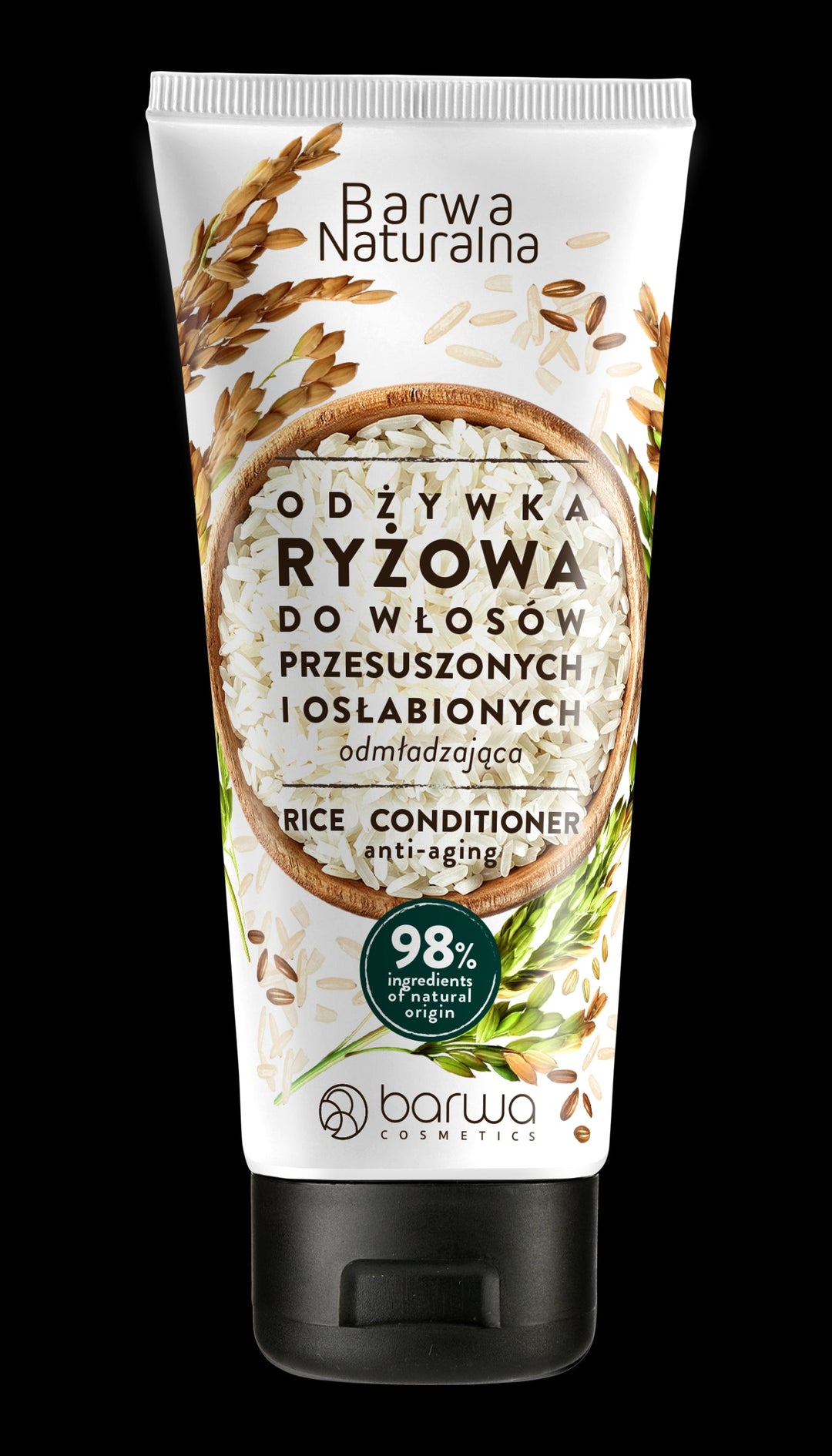 barwa naturalna odżywka do włosów ryżowa odmładzająca