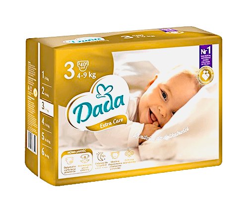 pieluchy dada extra care newborn