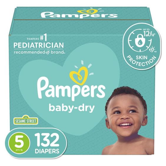 pampers 3 new baby dry 132