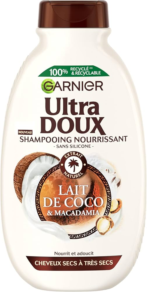 garnier ultra doux szampon z masłem kakaowym i olejem kokosowym