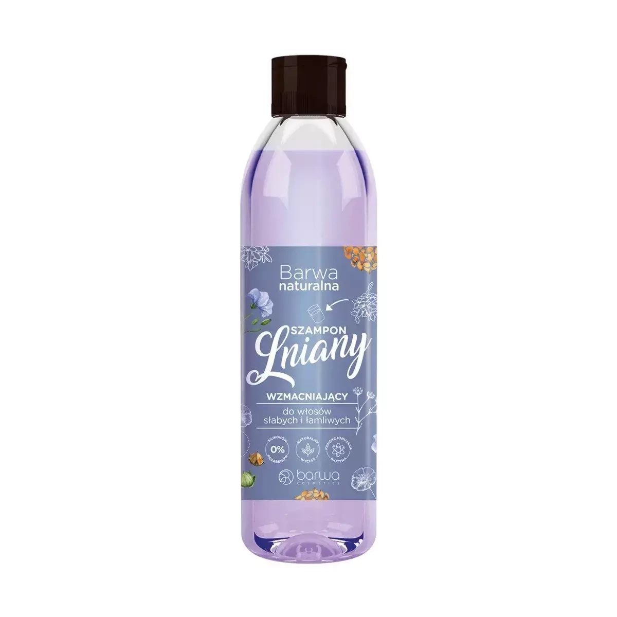 barwa szampon do włosów lniany z kompleksem witamin 300ml