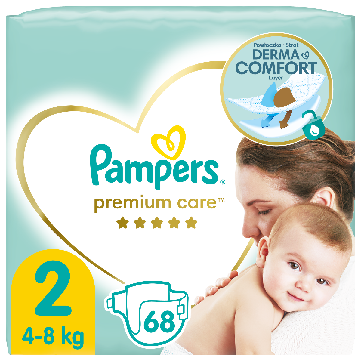 pampers premium care 4 68 sztuk