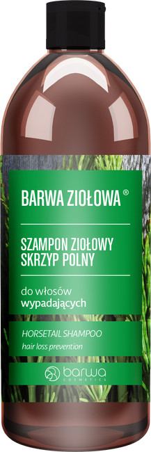 barwa ziołowa szampon skrzyp polny do włosów wypadających