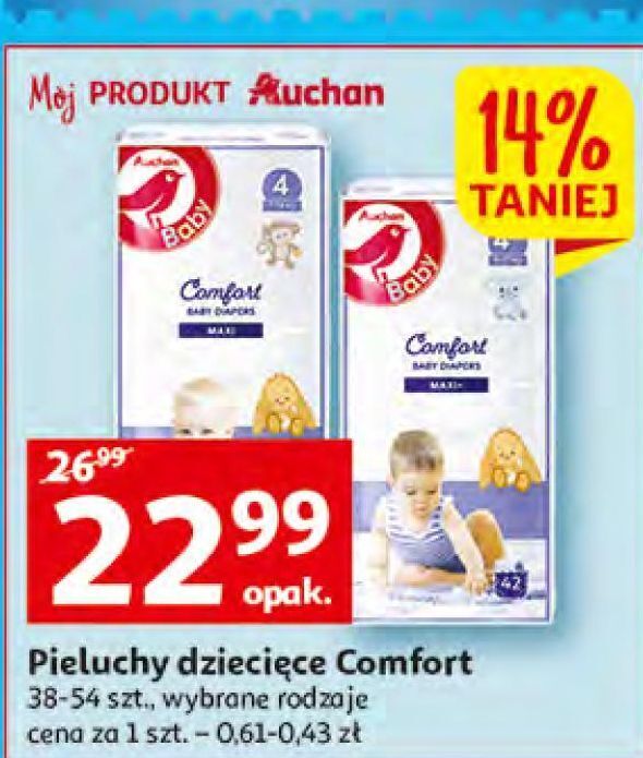 pieluchy baby comfort auchan rozm.4