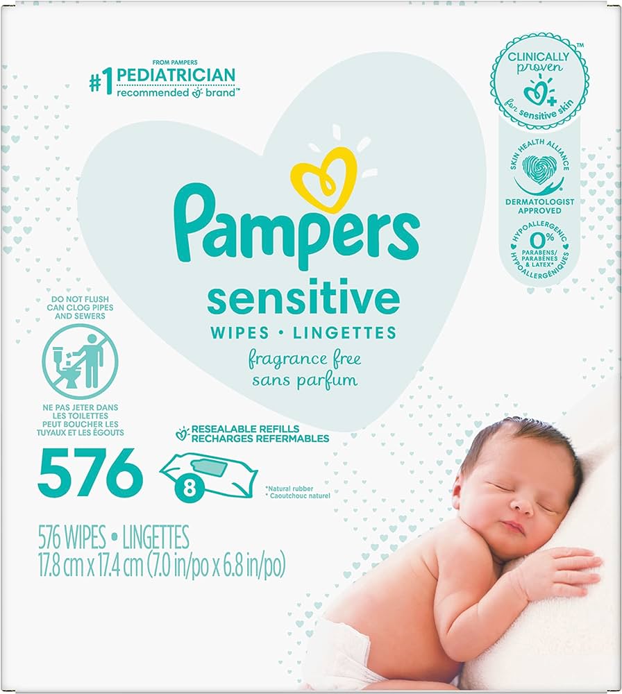 pampers sensitive wipes