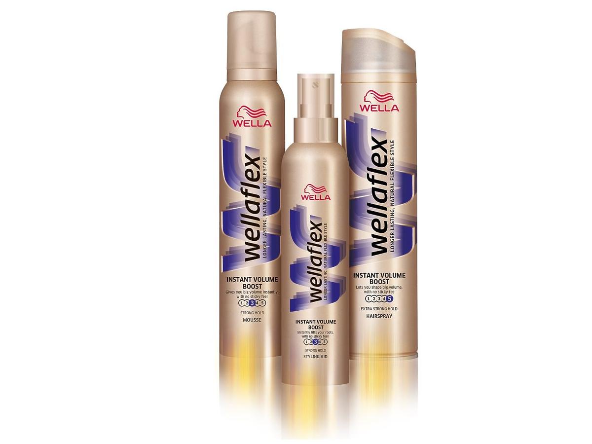 wellaflex instant volume boost lakier do włosów dodaje objętości