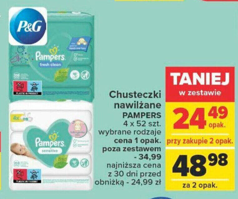 promocja na pampers 4 carrefour