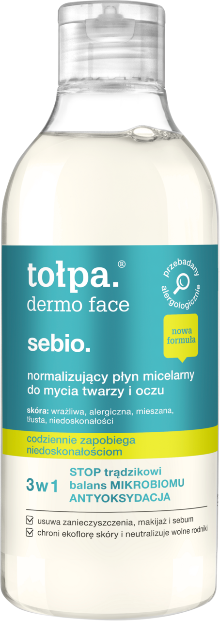 tołpa dermo face normalizujący płyn micelarny do mycia twarzy