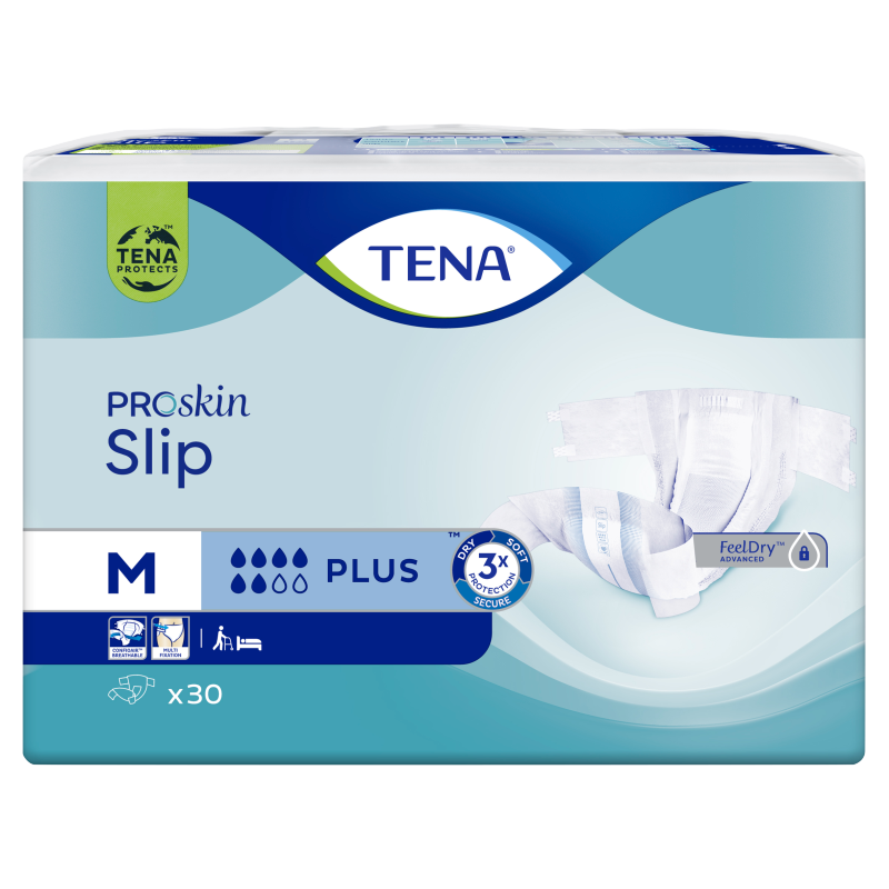 pieluchomajtki tena slip proskin super medium 73-122cm 10 sztuk