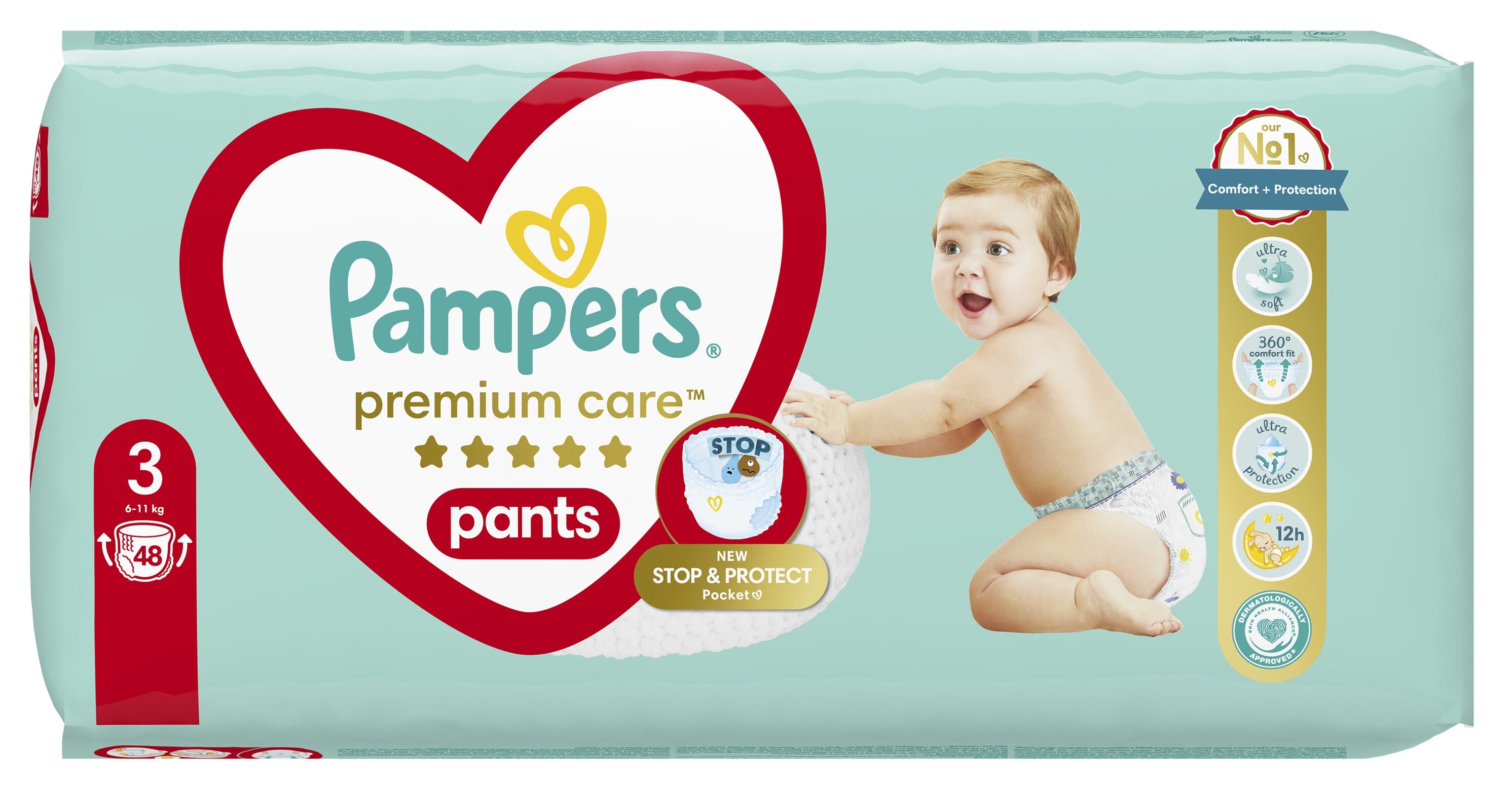 pieluchomajtki pampers 3 48sztuk