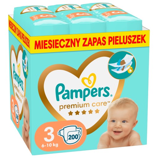 pampers pieluszki zapas 3 midi aż 208 szt