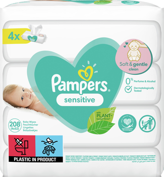 4 op chusteczek pampers sensitive cena