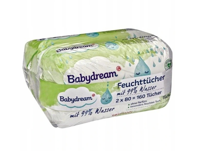 babydream chusteczki nawilżane w 99 nasączane wodą