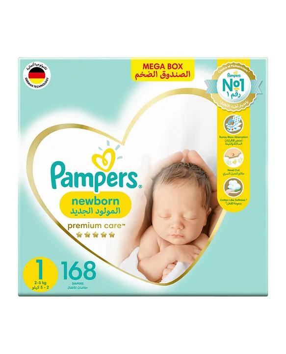 pampers premium mega box size 1