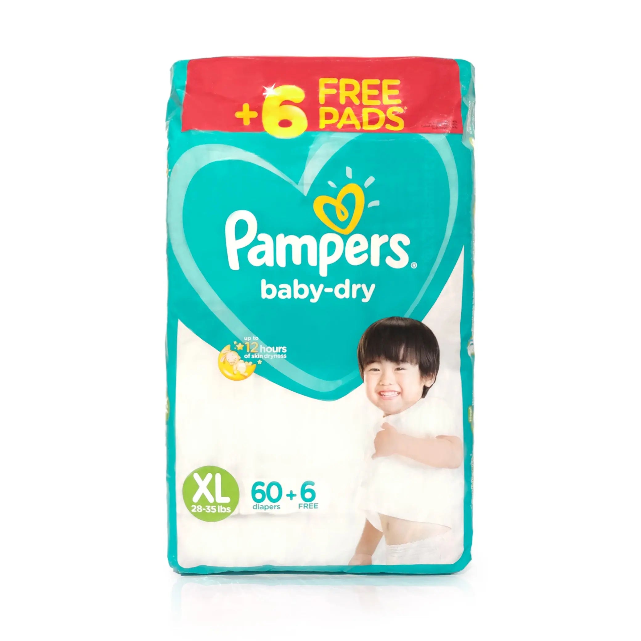 pampers baby dry extra large+