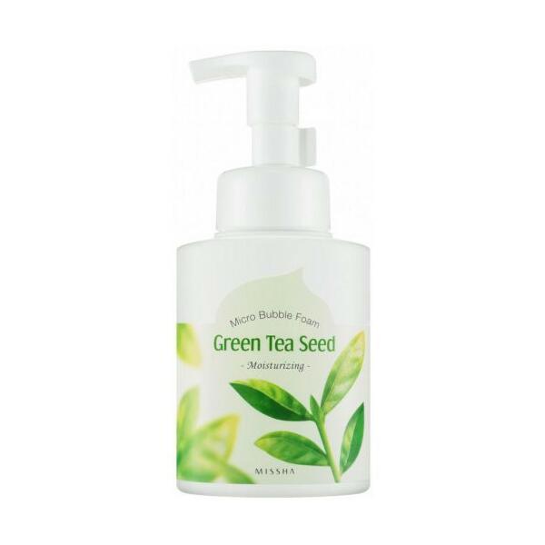 missha super seed nawilżająca pianka green tea