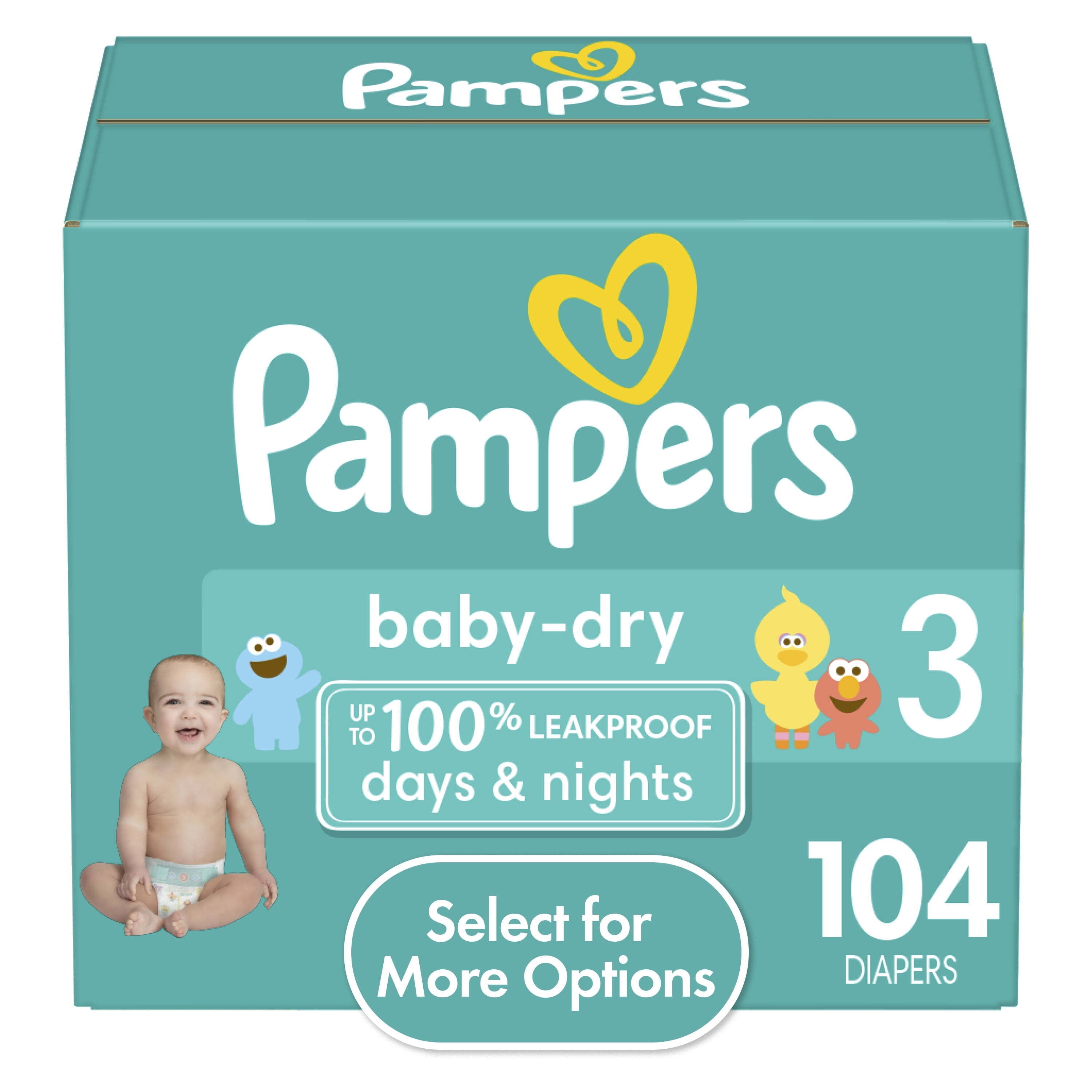 pampers new baby dry 3 box