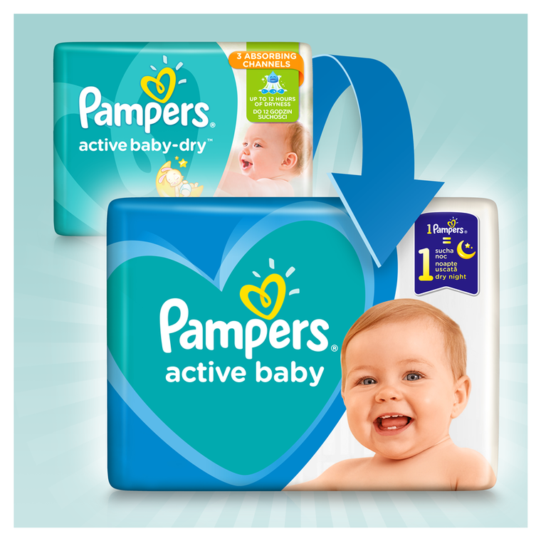 pampers new baby dry 2 100 szt