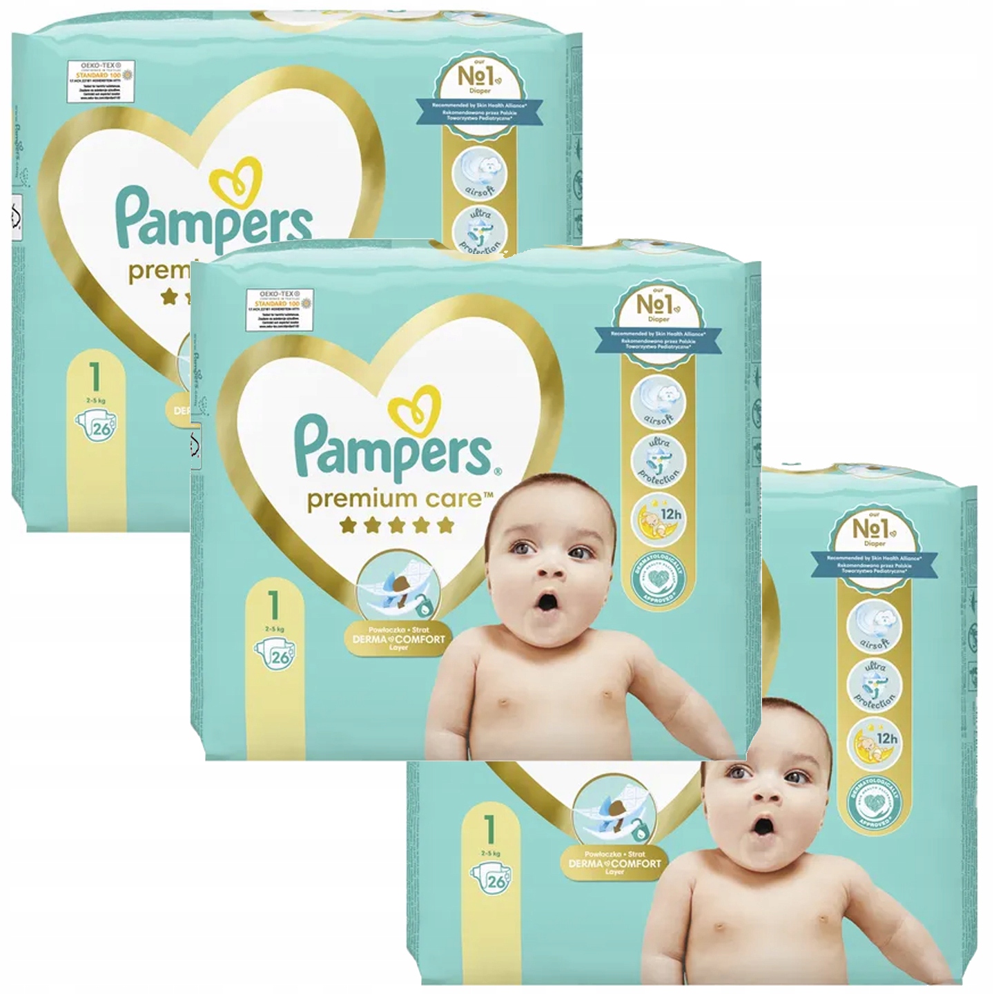 pampers premium 1 43 szt cena