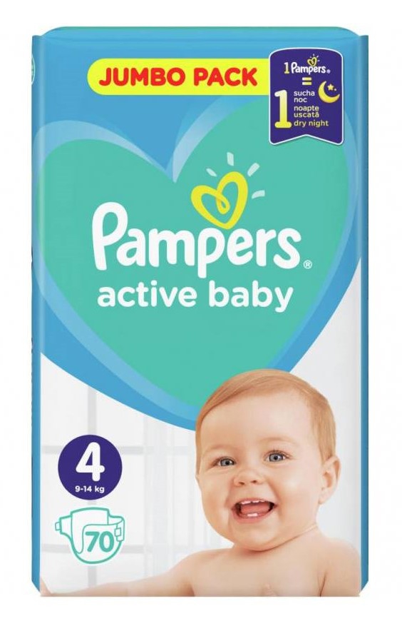 pampers 4 active baby noc