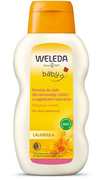 weleda calendula płyn do mycia ciała i szampon dla niemowląt