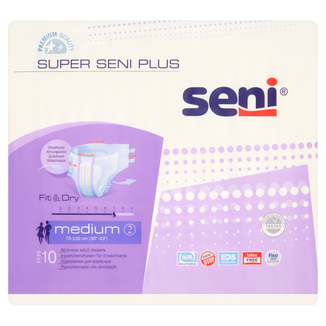 pieluchomajtki super seni air plus medium 10 sztuk