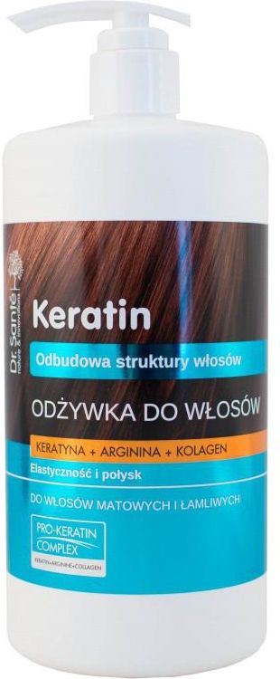 dr.sante keratin hair odżywka odbudowująca do włosów łamliwych i matowych