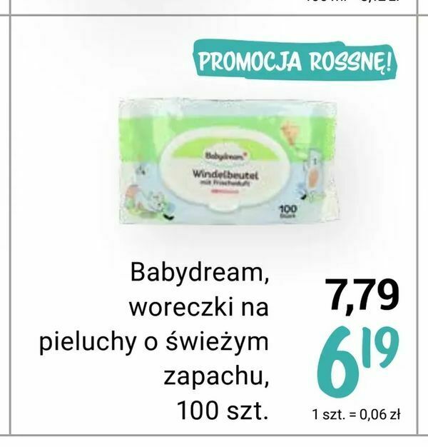 babydream woreczki na pieluchy o świeżym zapachu