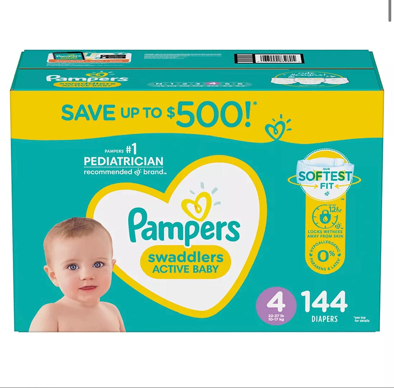 pampers swaddlers 4 year