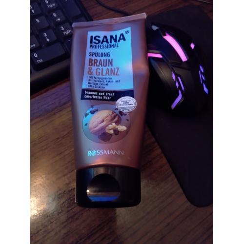 isana professional odżywka do włosów brown color shine 200ml kwc