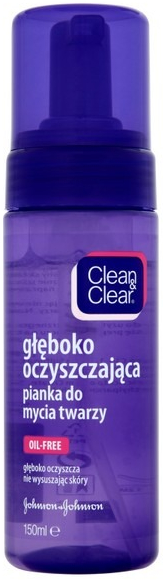 pianka do mycia twarzy clean&clear