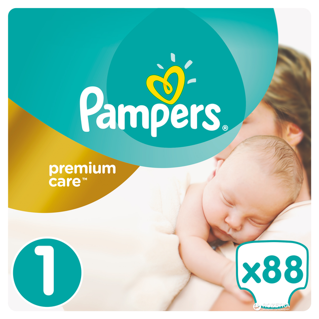 pampers premium care 1 newborn 88 szt