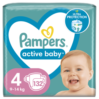 pampers active baby-dry pieluchy rozmiar 4 maxi 8-14kg 174 sztuk