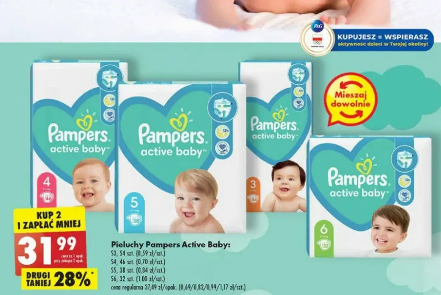 pampers 5 78 szt biedronka