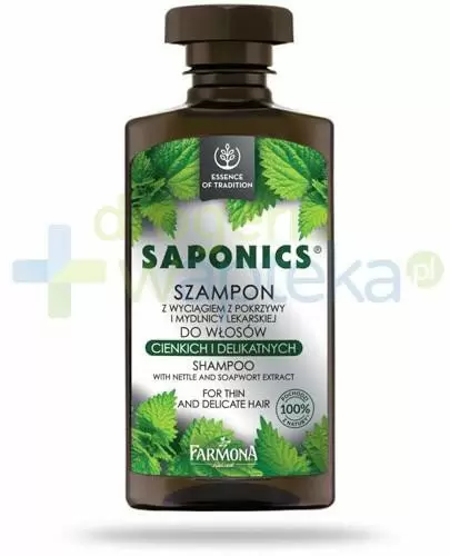 saponics szampon z pokrzywą i mydlnicą lekarską