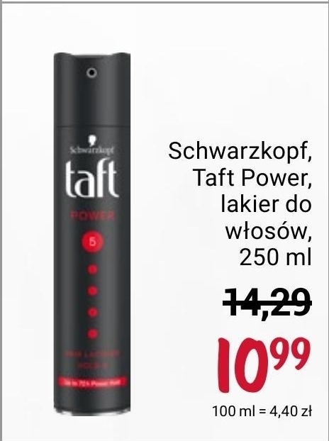 lakier do włosów schwarzkopf taft rossman