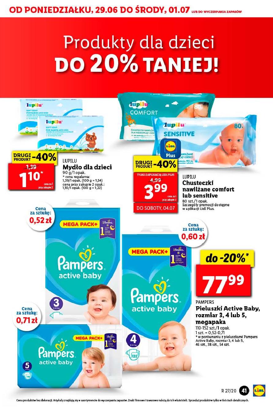 pieluchy pampers promocja lidl