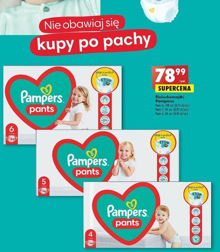 biedronka pampers super cena