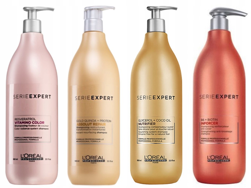 szampon z pompką loreal 6w1