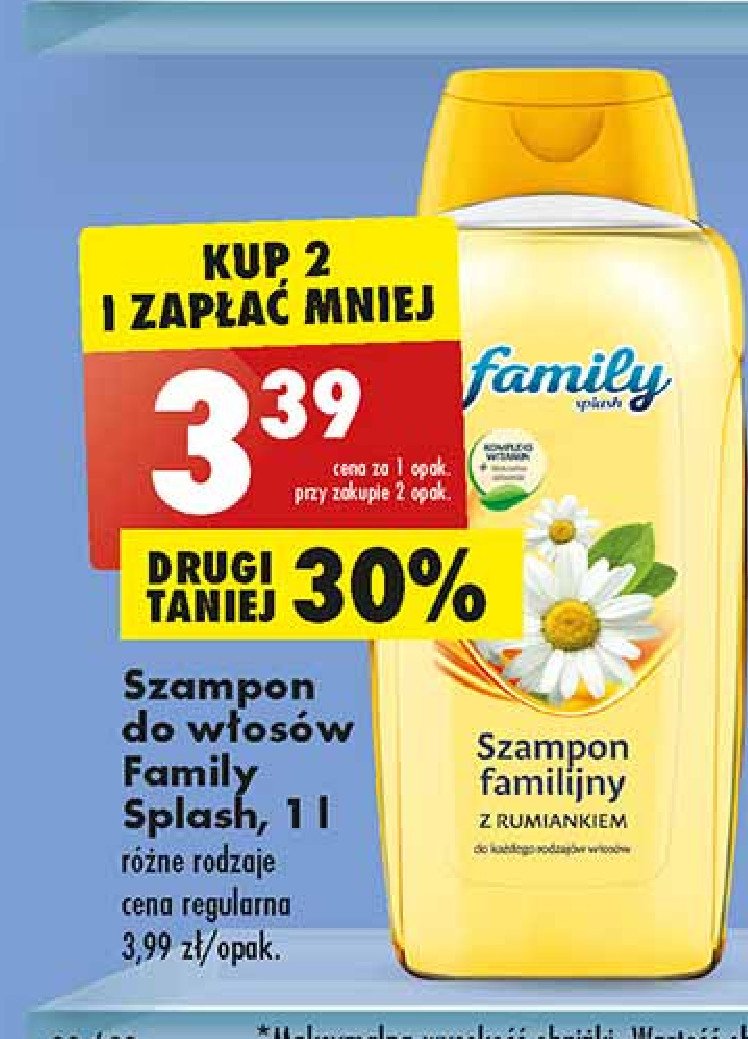 szampon family splash rumiankowy skład