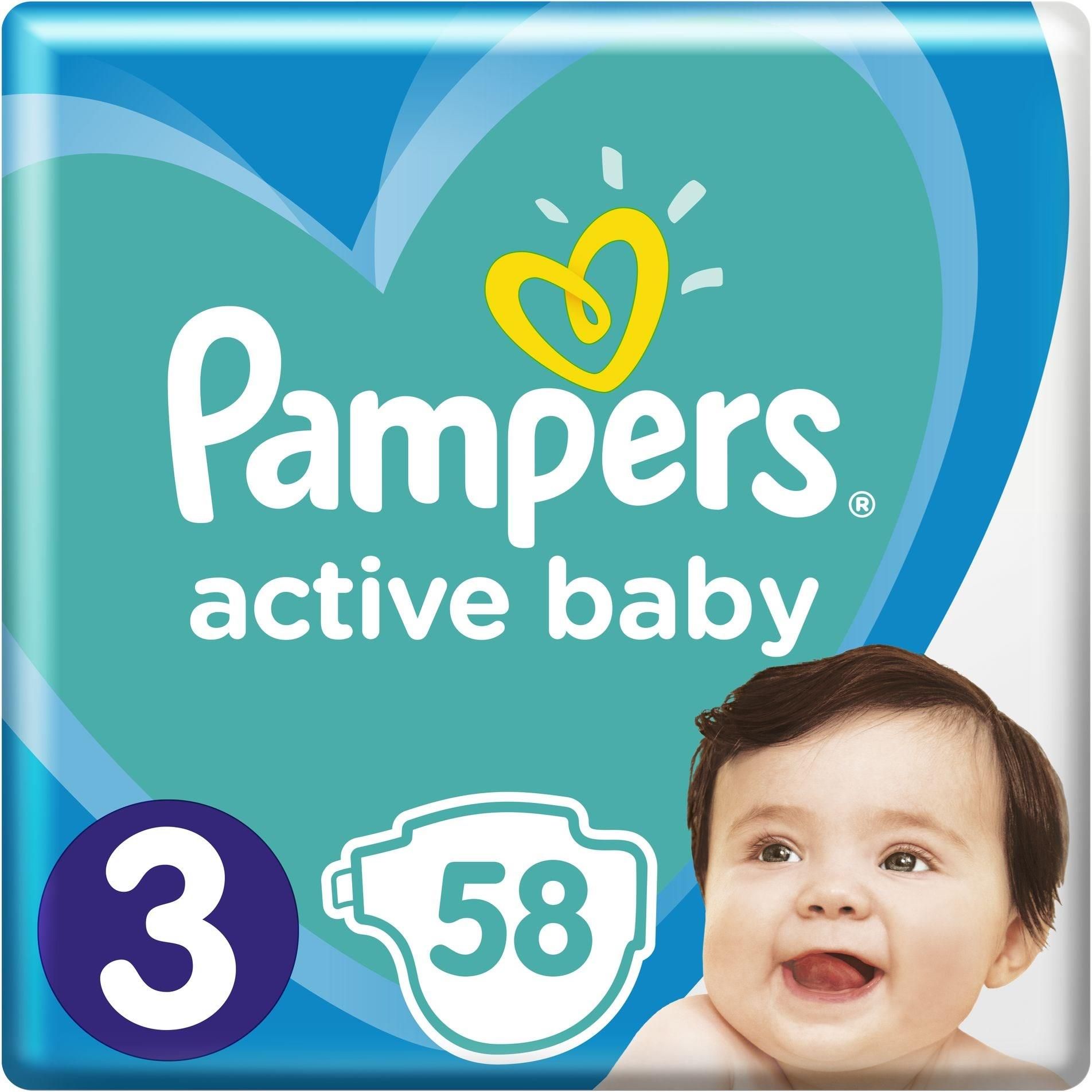 pampers aktiv baby roz 5 64 szt