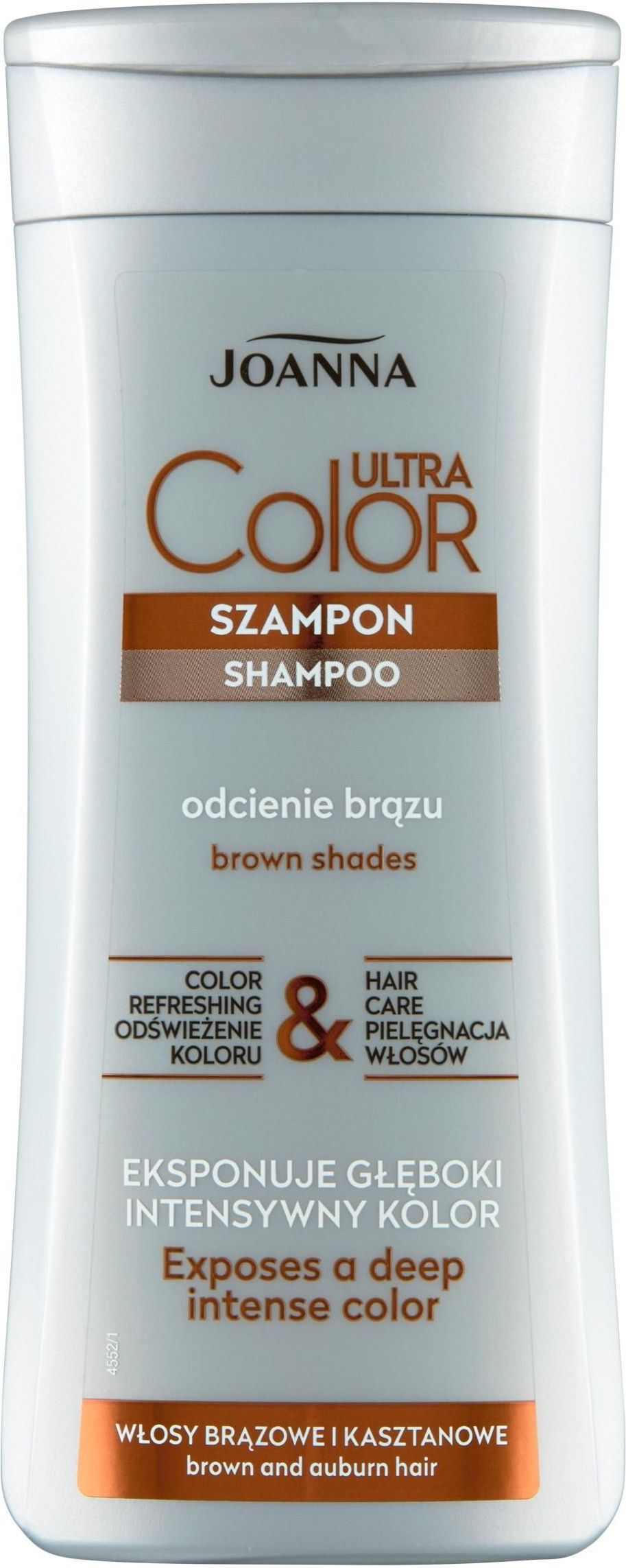 joanna ultra color system szampon do włosów brązowych i kasztanowych