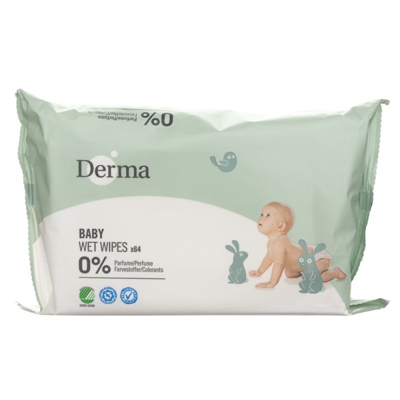 derma eco baby chusteczki nawilżane 64 sztuki