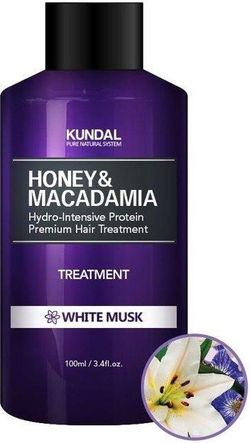 kundal odżywka do włosów białe piżmo honey&macadamia treatment white musk